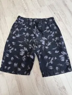 ショートパンツ 柄 グレーブラック H&M メンズ