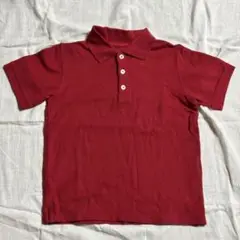 赤色のポロシャツ 100%コットン