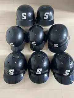 軟式野球用 ヘルメット ネイビー 8個セット JSBB