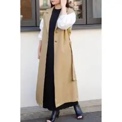 GYDA ノースリーブトレンチコート　ジレ