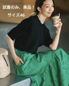 【早い者勝ち】 23区 洗える！ レーヨン　ストレッチ ドルマン ニット