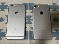 iPhone7 iPhone6 2台セット シルバー ジャンク