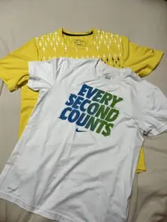 NIKE DRI-FIT イエローTシャツ　ホワイトTシャツ 2枚セット