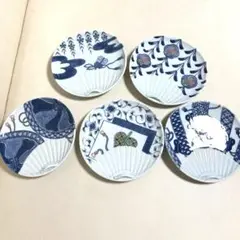 有田焼　大相撲　小皿 5枚セット