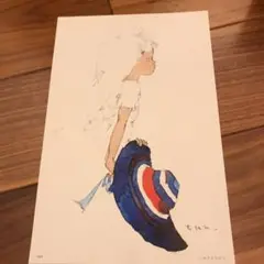 いわさきちひろ　リトグラフ いわさきちひろ 岩崎ちひろ】 版画/リトグラフ 「ぶどうを持つ