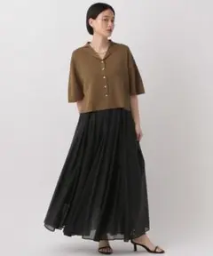 アパートバイ　シアーボリュームスカート