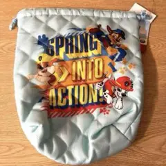 【新品】パウパトロール キルティングランチバッグ 巾着 アミューズメント