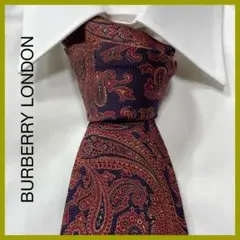 TG2715 BURBERRY LONDON ペイズリー ネクタイ 日本製