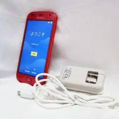 【美品】らくらくスマートフォン　F-42A ピンク 充電器付※simロック解除済