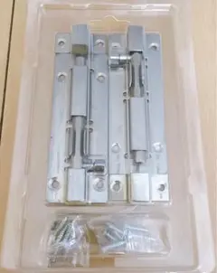 2本入り スライドバレルボルト ドアロック 丸棒ラッチ ゲート内側ロック