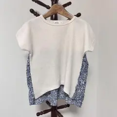PAIR MANON ペアマノン 花柄ワッフルT キッズ120cm