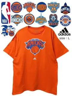 NBA　New York Knicks　Tシャツ　L　オレンジ　USA古着