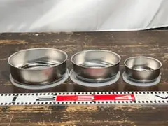 未使用品　3PC　フリージングボールセット　蓋つき丸形ステンレスボール　三個入り