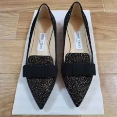 ジミーチュウ フラット グリッター GALA JIMMY CHOO 23cm