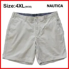【美品】NAUTICA ハーフパンツ W38 4XL〜5XL相当 ビッグサイズ