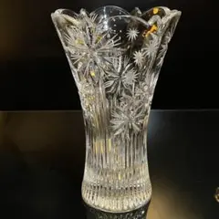 ボヘミアガラス 花瓶 グラス フラワーベース インテリア 花器 ボヘミアングラス
