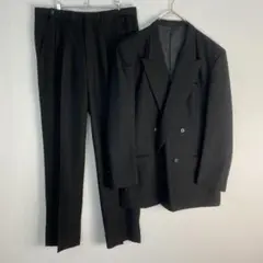 ブラックフォーマル　黒 ブラック ダブルブレスト 超大きいサイズ 185cm
