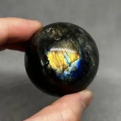 直径4.5cm　ラブラドライト　スフィア　丸玉
