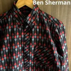 【レア◎】Ben Sherman ベンシャーマン ギター柄ロックシャツ
