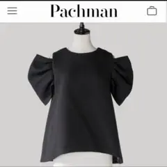 Pachman ブラック パフスリーブ トップス