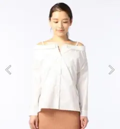 新品NOLLEY’S ストラップオフショルダーブラウス定価14800円