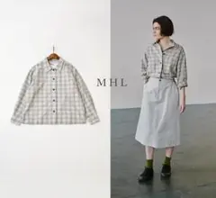 美品 25ss 完売 MHL WORKWEAR CHECK COTTON シャツ