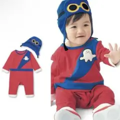 【最終値下】はじまりぷしゅのロンパース＆帽子セット 70サイズ　シナぷしゅ探検隊