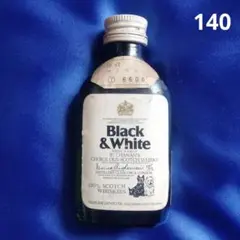 ブラックu0026ホワイト ウイスキー 平ミニボトル 48ml