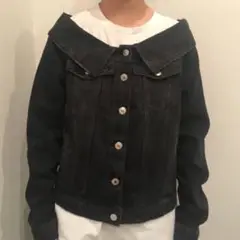 MSGM オフショルデニムジャケット