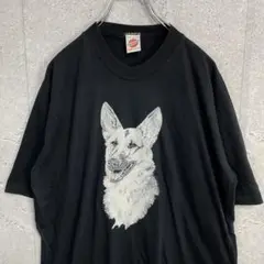 アニマル　90s シングルステッチ ジャーマンシェパードTシャツ 2XL