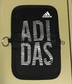 adidas アディダス 二つ折り財布 黒 送料込 ポスト投函