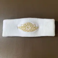 AIR JORDAN エアジョーダン ヘッドバンド 白 金 ヘアバンド