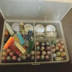 ジェルネイル　レジン用素材セット 多色グリッター　ラメ　ホログラム　キラキラ