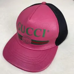 GUCCI▽シェリーロゴ ピンクキャップ