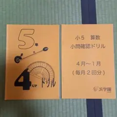 浜学園 小5 算数 小問確認ドリル 他