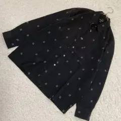 Megalo Jouston 柄シャツ ブラック L カジュアル