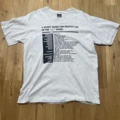 90s USA製 FUCK word tシャツ 古着 アート ヴィンテージ