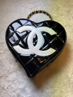 CHANEL マトラッセ ハート型 バニティバッグ ハンドバッグ ヴィンテージ