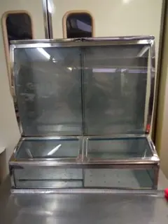 アカゲラ品 　昭和レトロブリキのガラスケース　極少品　美品即使用可 アカゲラ品 昭和レトロブリキのガラスケース 極少品 美品即使用