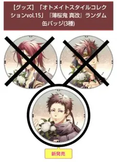 薄桜鬼真改ランダム缶バッジ★山崎烝