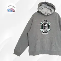 パーカー プリント グレー Lサイズ 古着