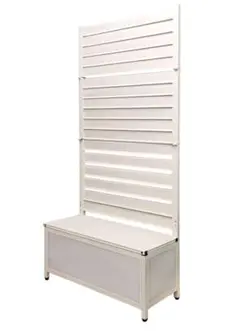【新品・未使用／箱からも出してない‼︎】目隠しプランターフェンス収納付（ホワイト）