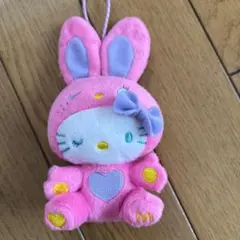 ハローキティ ぬいぐるみ ウサギ　ハッピーセット