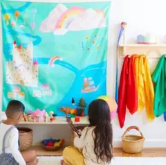 【新品】サラズシルク　Rainbowland Playmap
