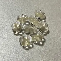 花形クリアボタン　裏黒