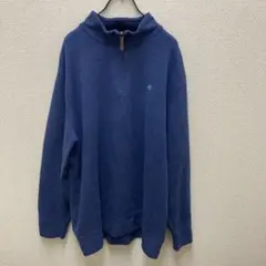 ランズエンド　ハーフジッパー　ニット　XXLサイズ