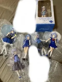 ご注文はうさぎですか？　プライズ　チノ　フィギュア　6体