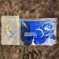 サカモトデイズ　セガラッキーくじ　朝倉シン アクリルスタンド　クリアポーチ