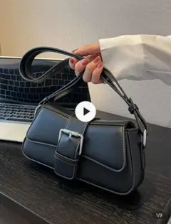 黒 バケットバッグ ショルダーバッグ