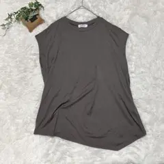 レプシィム【F】ノースリーブ フレンチスリーブ サイドタック デザインカットソー
